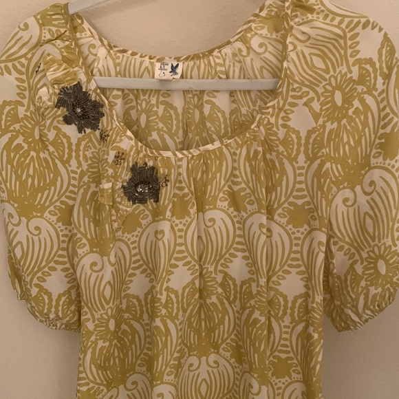 Anthropologie green and cream too - Picture 3 of 5